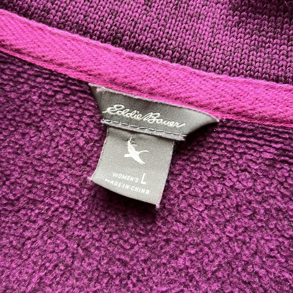 Eddie Bauer Radiator Fleece Snap Mock Neck Sweater - Picture 6 of 9